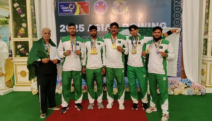 تھائی لینڈ میں ہونے والی ایشین انڈور روئنگ چیمپئن شپ میں پاکستان نے شاندار پرفارمنس پیش کی۔